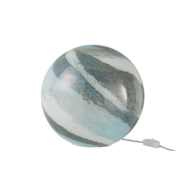 LAMP DANY STRIPES ROUND GLASS BLUE-GREEN LARGE