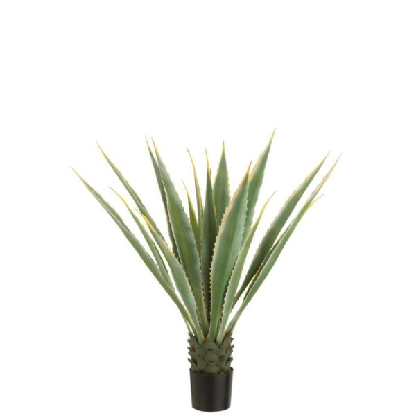 AGAVE YELLOW EDGE POT ARTIFICIAL GREEN