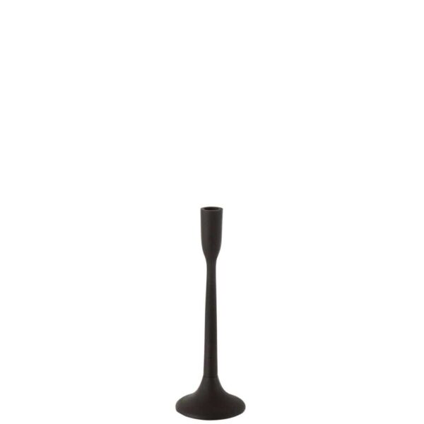CANDLEHOLDER METAL MATTE BLACK SMALL