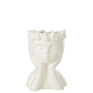 FLOWERPOT LADY DOLOMITE WHITE