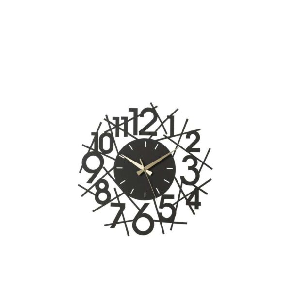 CLOCK NUMBERS METAL BLACK