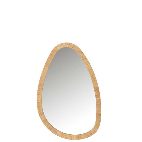MIRROR PAILLE RATTAN/GLASS NATURAL MEDIUM