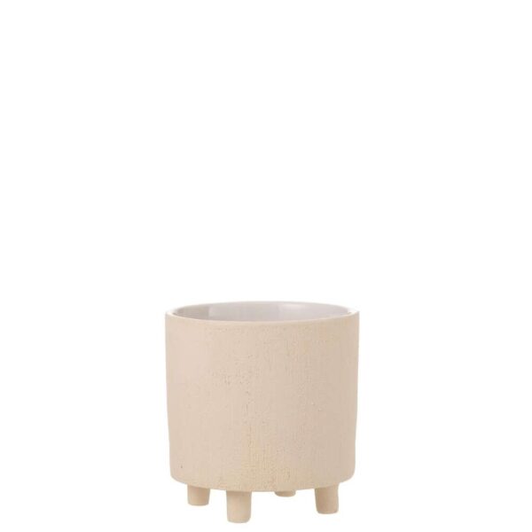 FLOWERPOT SAND CERAMIC BEIGE MEDIUM