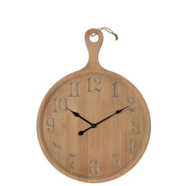 WALL CLOCK PLAN PINEWOOD NATURAL LARGE