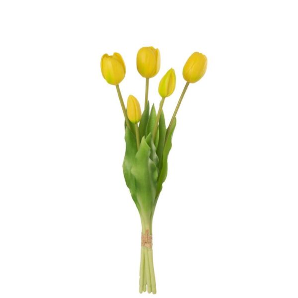 BOUQUET TULIPS 5PIECES PU YELLOW MEDIUM