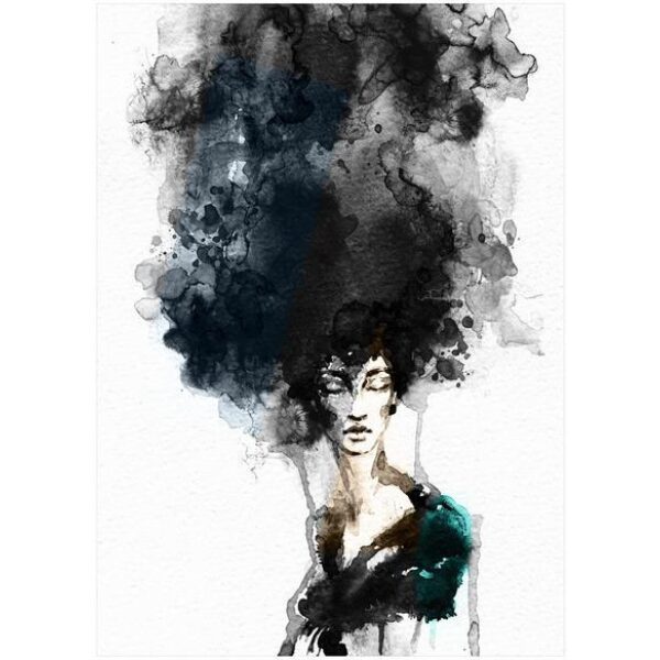 Bilde Canvas Dame Abstrakt 2 50X70Cm