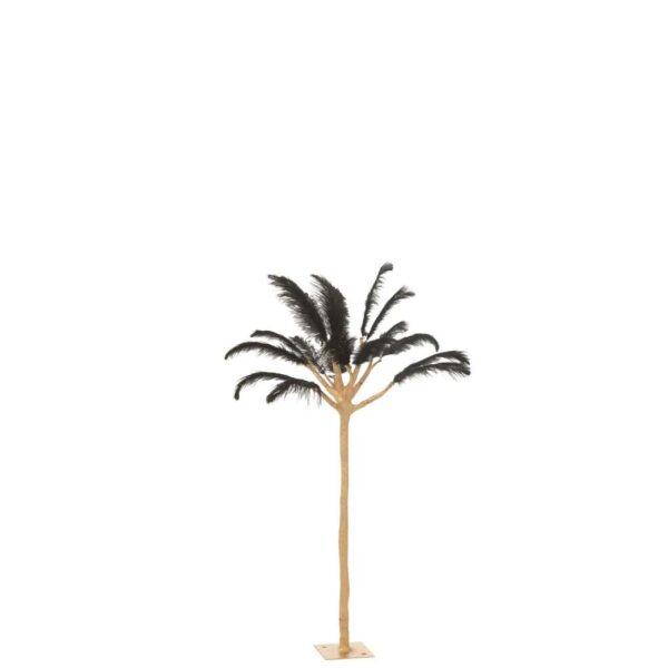 TREE FEATHERS STEEL GOLD/BLACK SMALL