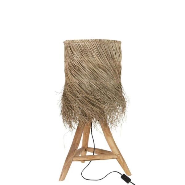 TABLE LAMP RAFI GRASS/TEAK WOOD NATURAL
