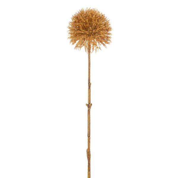 ALLIUM 1 FLOWER PLASTIC OCRE LARGE