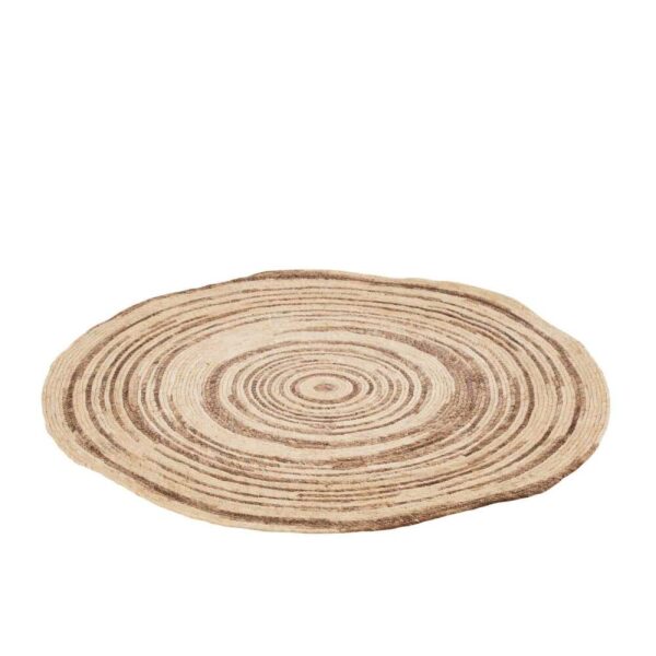 RUG ROUND MAÏS BEIGE/BROWN