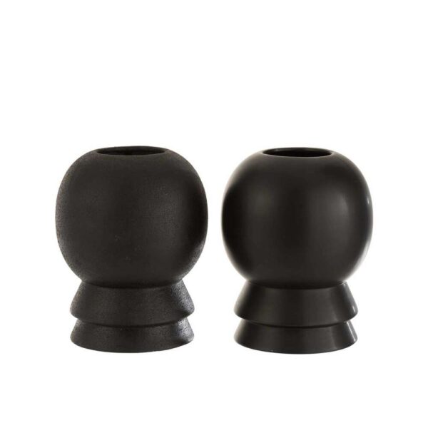 VASE OLIVIA CERAMIC BLACK ASS2
