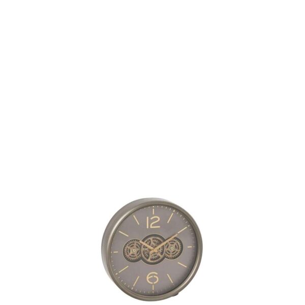 CLOCK GEARS  MDF GREY/GOLD SMALL