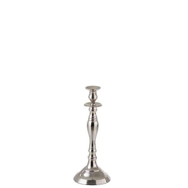 CANDLEHOLDER CLASSIC ALUMINIUM SILVER SMALL
