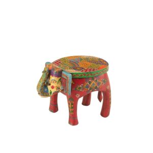 STOOL ELEPHANT DELHI MANGO WOOD MIX