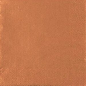 Serviett kobber perleeffekt 25X25Cm