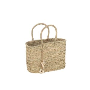 BEACH BAG SHELLS JUTE NATURAL LARGE
