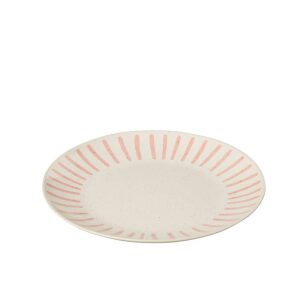 PLATE LINE PORCELAIN PINK LARGE