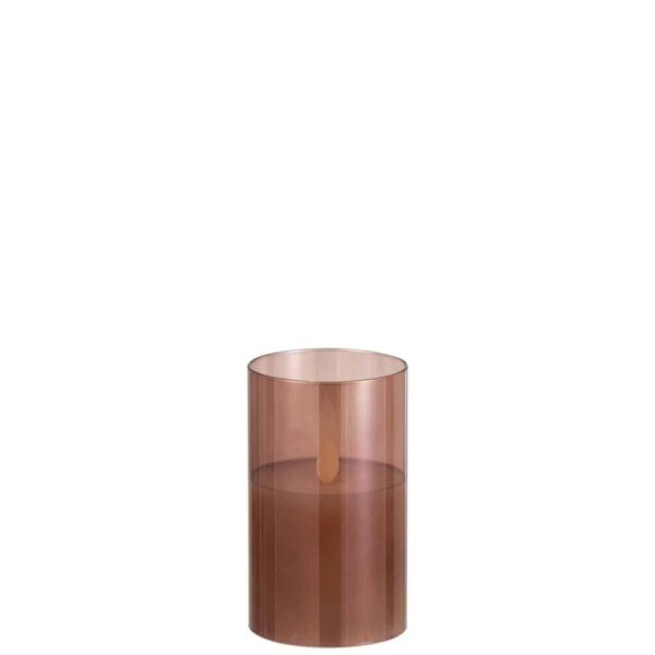 LEDLAMP SHINING GLASS BROWN SMALL