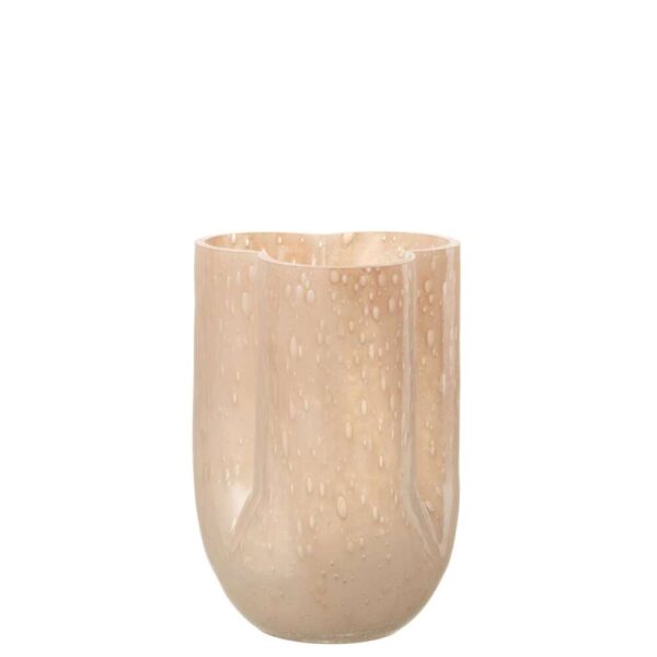 VASE TRIKKIE GLASS BEIGE