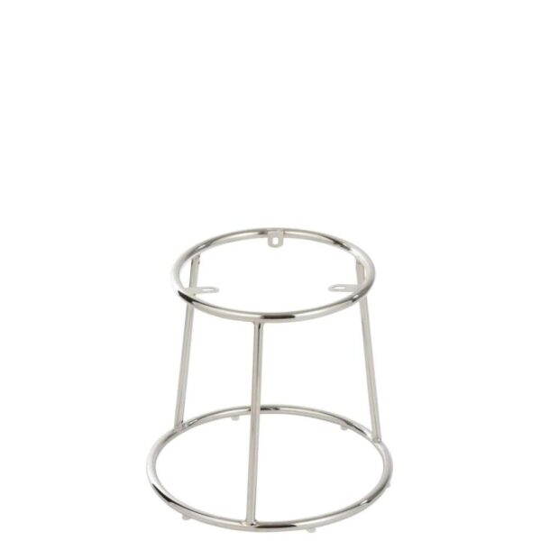 FRAME LOW STOOL METAL SILVER