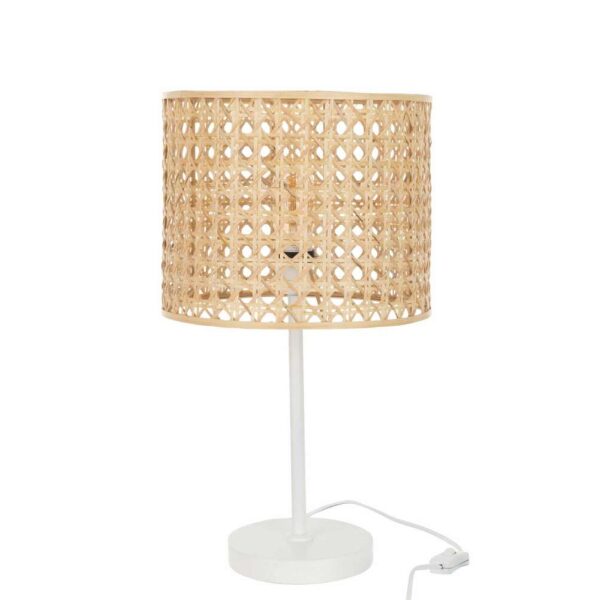 TABLE LAMP ROMA BAMBOO METAL NATURAL/WHITE