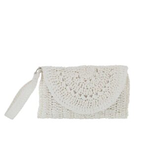 CLUTCH BAG STRAP PAPER WHITE