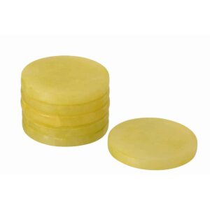COASTER 6PARTS ALABASTER YELLOW