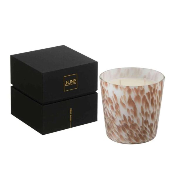 SCENTED CANDLE NOA NEON NIGHT WHITE/GOLD SMALL-50H