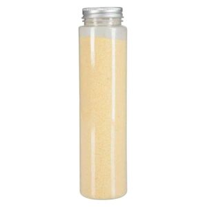 DECORATIVE SAND 600GR IN BOTTLE LIGHT YELLOW 5,5X21CM