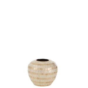 VASE BALL SHELLS/BAMBOO