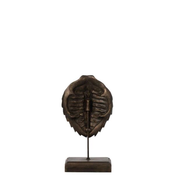 SHELL ON FOOT POLY BRONZE LARGE - Bilde 2