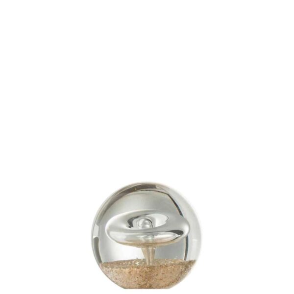 PAPERWEIGHT RING GOLD GLASS SMALL