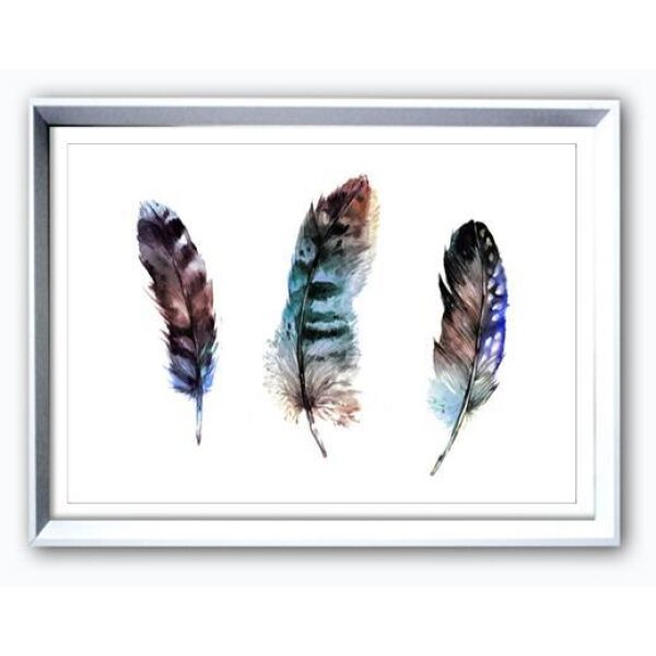 Bilde  M/Ram/Gla. Fjær 50X70Cm