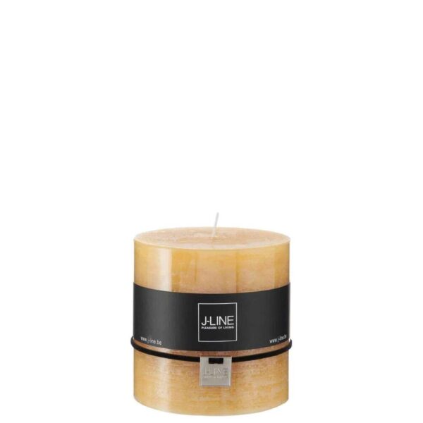 CYLINDER CANDLE OCHRE -64H