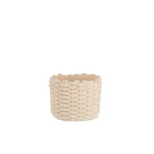 FLOWERPOT ROPE IMITATION CEMENT BEIGE MEDIUM