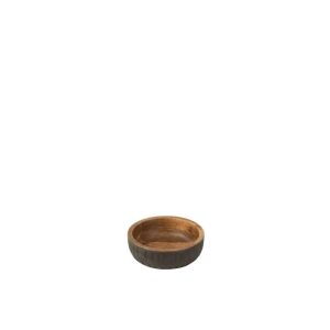 BOWL MANGO WOOD BROWN/BLACK SMALL