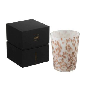 SCENTED CANDLE NOA NEON NIGHT WHITE/GOLD MEDIUM-68H