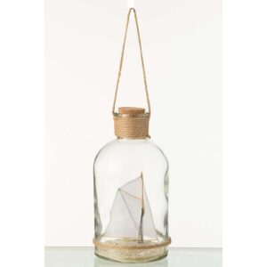 SHIP IN A BOTTLE GLASS LARGE