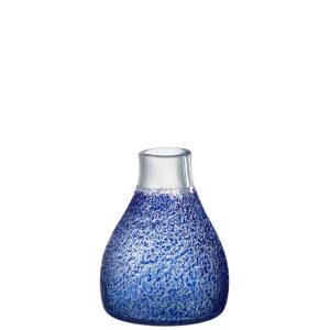 VASE SANTORINI GLASS BLUE SMALL