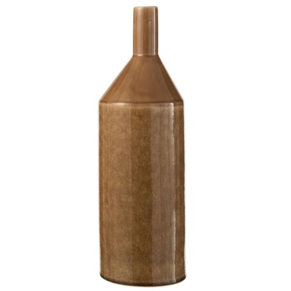 VASE HIGH CERAMIC BROWN LARGE