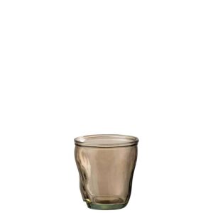 GLASS IRREGULAR GLASS LIGHT BROWN