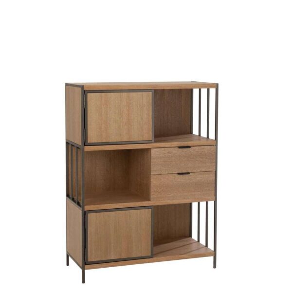 CLOSET DIFFERENT COMPARTMENTS WOOD/METAL NATURAL