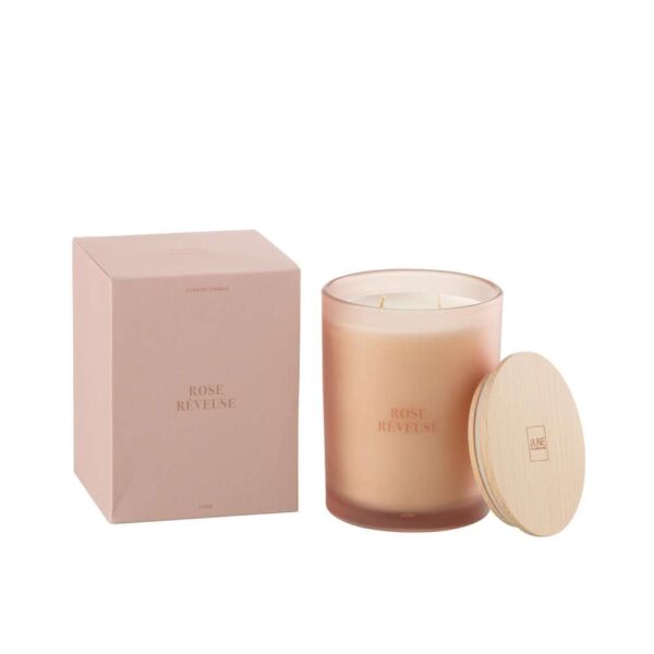 SCENTED CANDLE ACCORDS ESSENTIELS ROSE RÊVEUSE-52H
