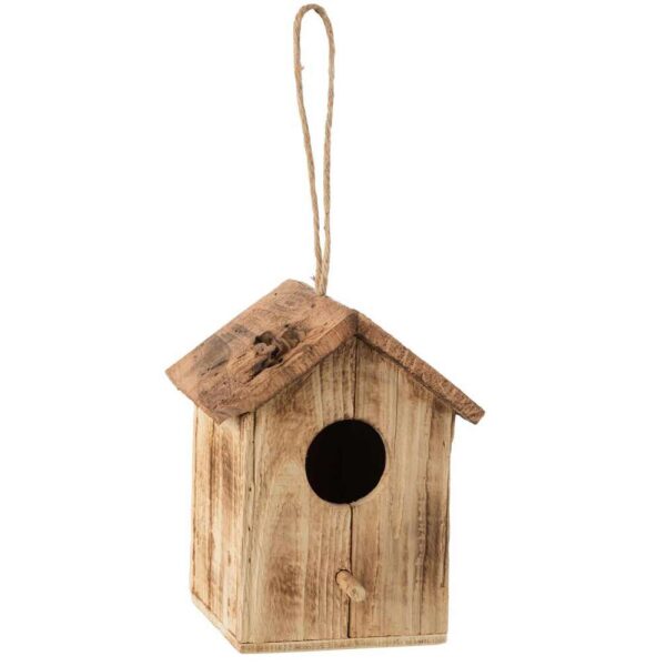 BIRD HOUSE BASIS WOOD BEIGE
