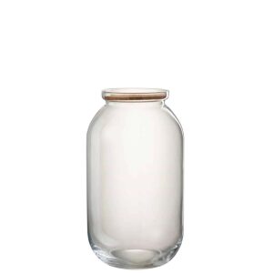 POT ROXY DECORATIVE GLASS/CORK TRANSPARENT LARGE
