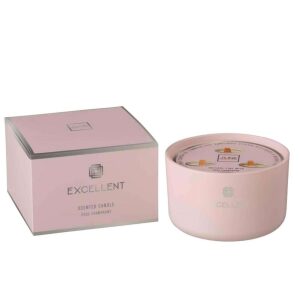 SCENTED CANDLE EXCELLENT GLASS PINK  LARGE-40U
