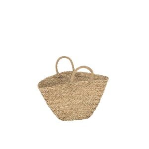 BEACH BAG SHORT HANDLES JUTE NATURAL