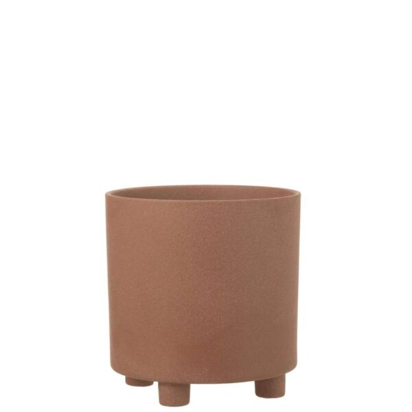 FLOWERPOT THIBAULT CERAMIC BROWN LARGE