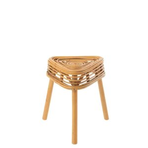 STOOL TRIANGLE RATTAN NATURAL