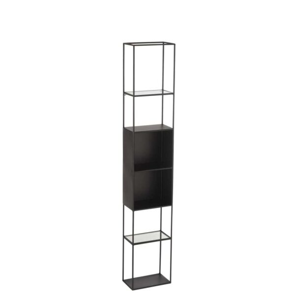 SHELF RICARD METAL/GLASS BLACK